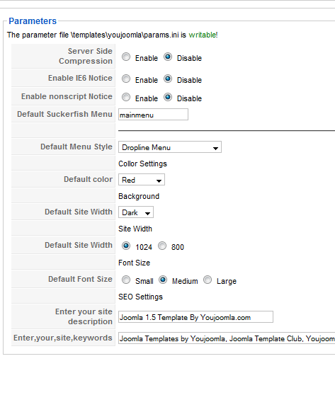 Youmovies Template parameter